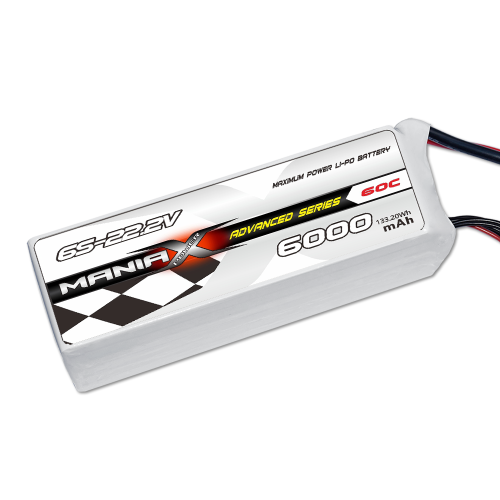 ManiaX 22.2v 6S1P 6000 mAh 60C ManiaX 22.2v 6S1P 6000 mAh 60C