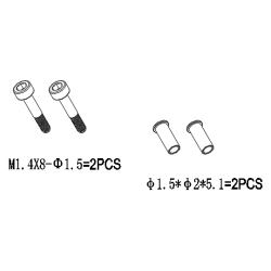 GT030006 Main Pitch Control Arm Screws Set