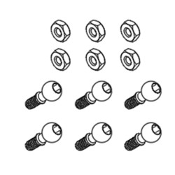 GT030044 Servo Arm Linkage Ball Set GT030044 Servo Arm Linkage Ball Set