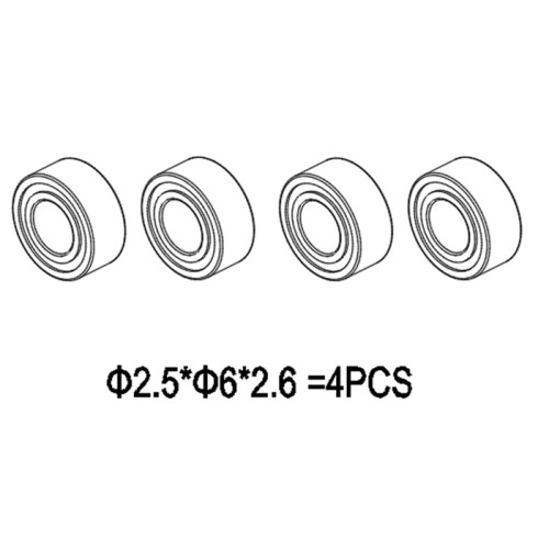 GT030048 Ballbearing   MR682XZZ (Rotor Holde bearing set)