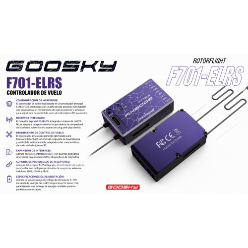GT040268 F701 ELRS FC -Dawn Blue GT040268 F701 ELRS FC -Dawn Blue